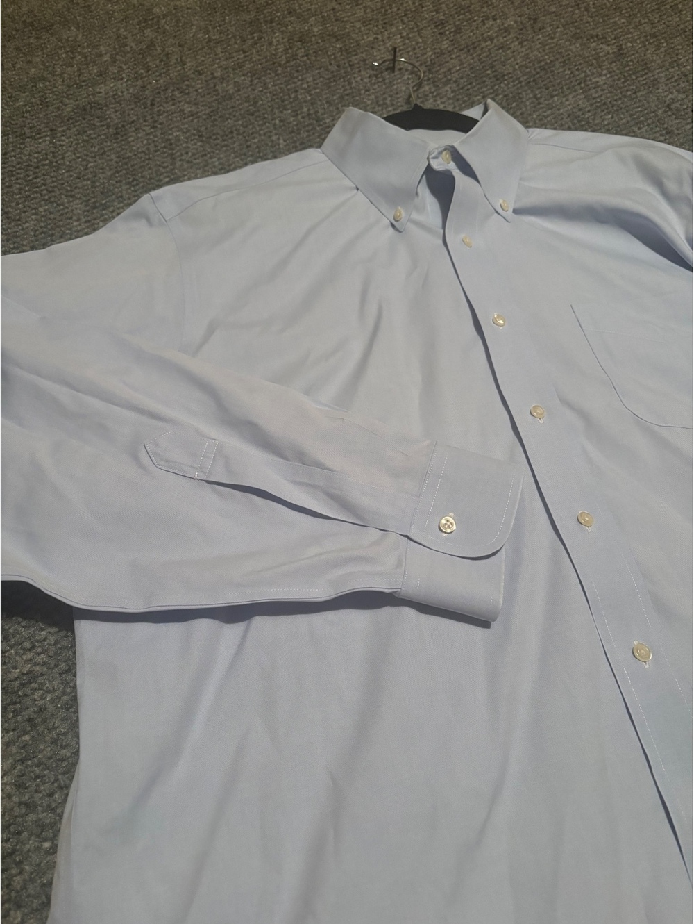 Brooks Brothers Supima Cotton Blue Men's 17/35 Long Sleeve Button-Down Shir